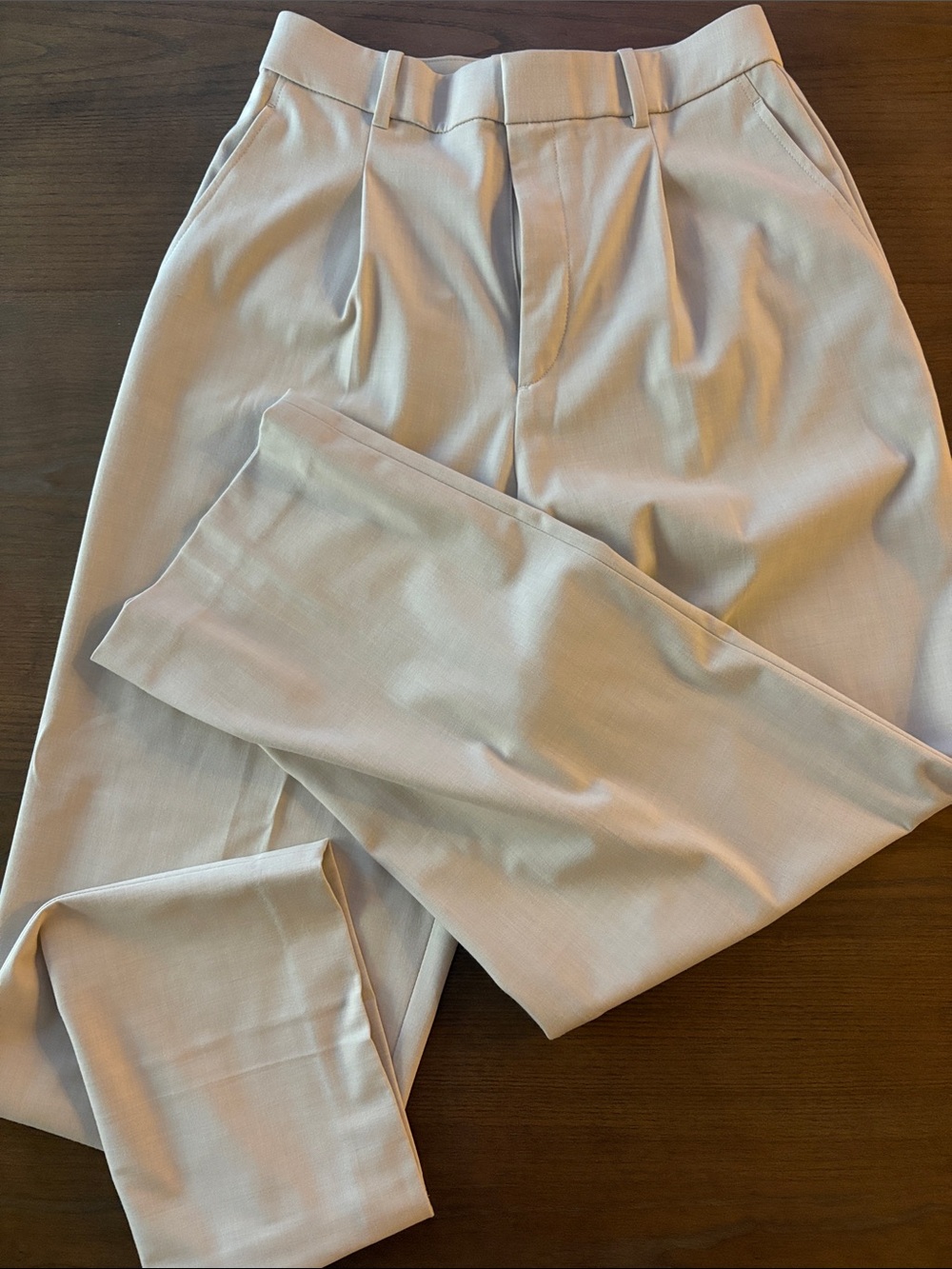 Women’s Classic Trousers Dress Pants - Cream